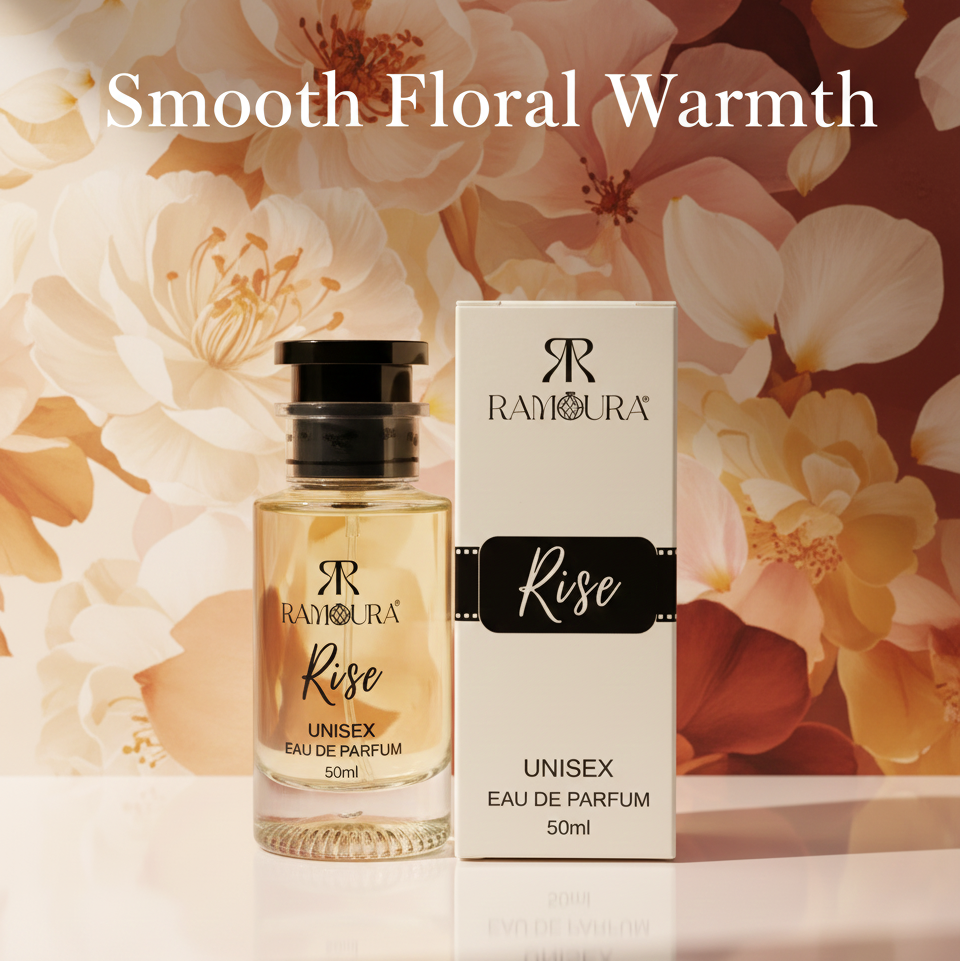Ramoura Rise – Unisex Eau de Parfum | Fruity Brightness • Creamy Vanilla • Warm Gourmand | 50 ml