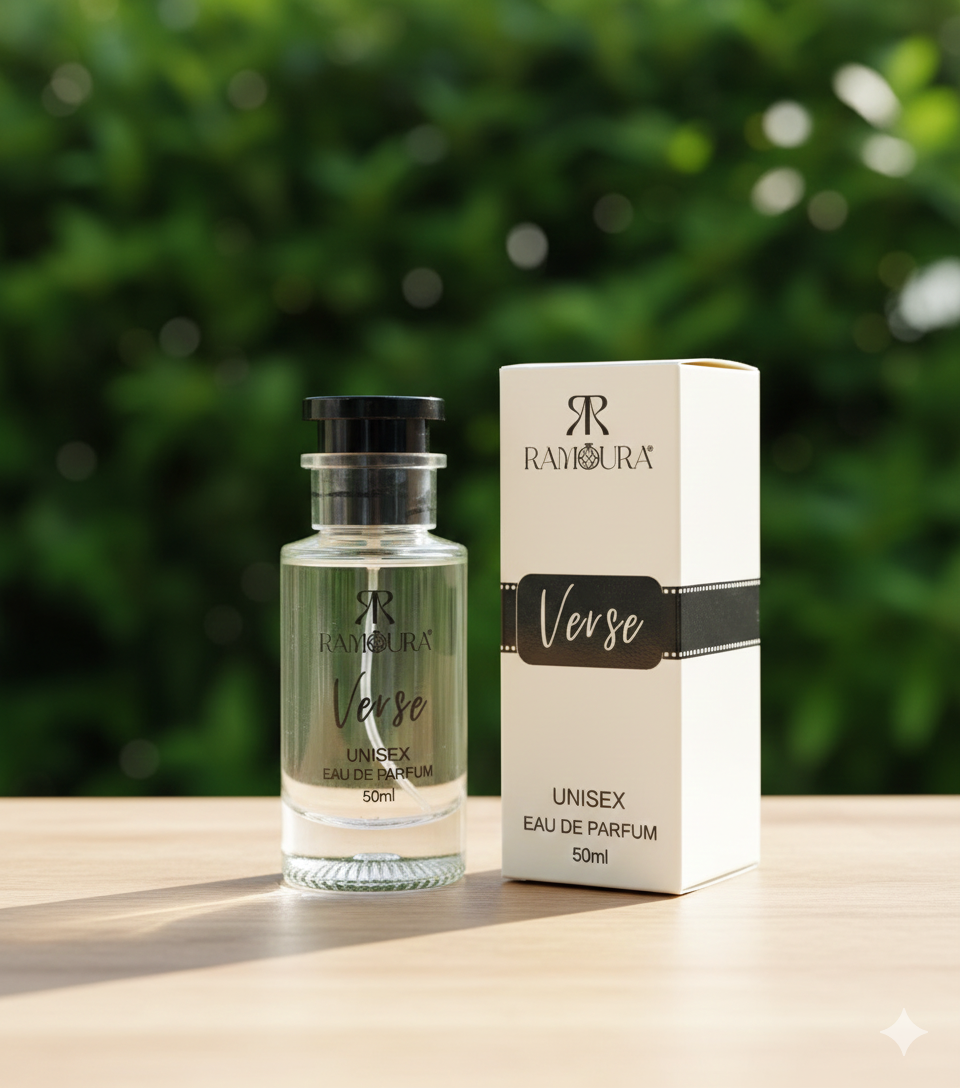 Ramoura Verse – Unisex Eau de Parfum | Fresh Fruity • White Florals • Soft Woods | 50 ml