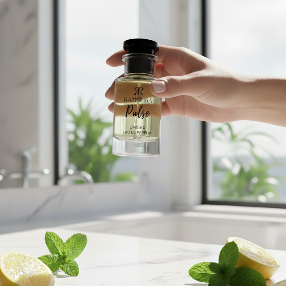 Ramoura Pulse – Unisex Eau de Parfum | Fresh Aquatic • Cool Mint • Warm Woods | 50 ml